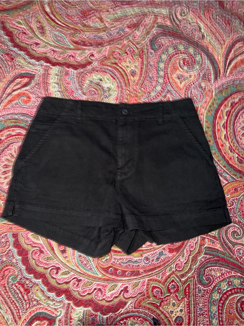 American Eagle Black Women's Casual Twill Shorts